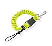 nitescuba Câble spiralé pour la plongée, accessoires de plongée, cordon à ressort anti-perte avec boucle à dégagement rapide, pour appareils photo sous-marins et feux flash de plongée (jaune)