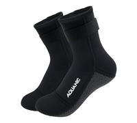 nitescuba, Chaussettes de plongée en néoprène, 3 mm, palmes antidérapantes, chaussettes de natation pour la plongée, la plongée en apnée, le surf et la navigation en kayak (Small, Noir Moyen-Kevlar)
