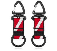 nitescuba Scuba Support de pieuvre, anneau de retenue en silicone pour pieuvre, régulateur de 2ème étape avec clip à ressort, drapeau plongeant, sangle de sangle pour plongée sous-marine