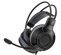 NITHO Atlas Casque Gamer Filaire Over-Ear - Haut-Parleurs 50 mm, Microphone Flexible, Son Stéréo - Adaptateur PC Inclus - Jack 3.5 mm - PC/PS4/PS5/Xbox/Mobile - Noir