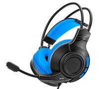 NITHO Atlas Casque Gaming Filaire Over-Ear - Haut-Parleurs 50 mm, Microphone Flexible, Son Stéréo - Casque Audio Jack 3.5 mm - PC/PS4/PS5/Xbox/Mobile - Bleu