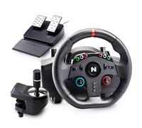 NITHO Drive Pro ONE Volant Gaming avec Pédales & Levier pour PC/PS4/Xbox | Direction à 270°, vibrations, levier séquentiel séparé, Zero Dead Zone, pour PC, Xbox One, Xbox Series X|S, PS4, Switch