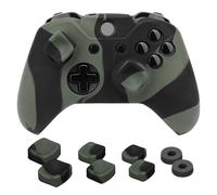 NiTHO Gaming Kit pour Manettes Xbox One, Coque en Silicone Anti-Transpiration, 2 Anneaux de Précision Analogiques, 3 Tailles de 2 Poignées Concaves pour Le Pouce, Accessoires pour Xbox One - Camo