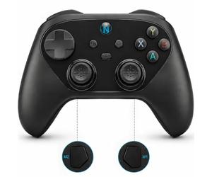 NITHO KARMA Manette Sans Fil Compatible aves Switch, Switch 2, PC Windows, iOS et Android, Gamepad avec Effet Hall, Fonction Macro, Gyroscope 6 Axes, Turbo et Double Vibration - Noir