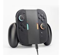 NITHO Manette de Jeu Rechargeable Compatible avec Les Joycon de La N-Switch 2 : Jouez Et Rechargez, Manette Ergonomique, Chargeur Portable pour Manettes Joycon avec Câble USB-C de 3 m