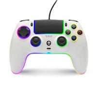 NITHO NOVA Manette Filaire Compatible avec PS5/PC/Android/MAC/Steam Deck, Contrôleur avec Effect Hall, Paddles Programmable, Turbo, Gyroscope à 6 Axes, Double Vibration, Éclairage RGB & Prise Casque