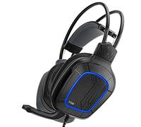 NITHO Titan Casque Gaming Over-Ear - Haut-Parleurs 50 mm, Audio 7.1 pour PC, Microphone Flexible, Éclairage RGB - USB - Compatible PS4/Xbox/Switch/Laptop - Noir