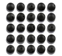 NITOPUPU Lot de 100 perles en agate onyx noir mat de 8 mm pour la fabrication de bijoux, perles rondes naturelles en vrac pour colliers, bracelets, travaux manuels pour adultes avec cordon extensible