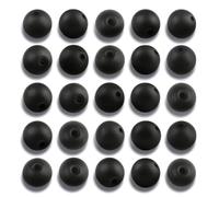 NITOPUPU Lot de 200 perles de 4 mm en onyx noir mat et agate pour la fabrication de bijoux, perles rondes en pierre précieuse naturelle en vrac pour colliers et bracelets, loisirs créatifs pour