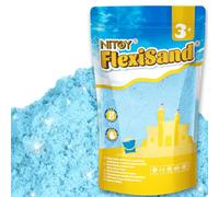 NiToy 1kg/2,2L de sable à jouer, ne sèche jamais - Amusant pour les enfants de 3 ans et plus - Recharge en vrac pour jouets de bac à sable sensoriel, idéal pour façonner, presser et mouler (Bleu clair