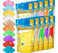 NiToy 8500 g de sable cinétique - Lot de 10 couleurs - Sable magique pour enfants