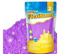 NiToy FlexiSand Sable de jeu, 1 kg, ne sèche jamais - Pour enfants de 3 ans et plus - Recharge en vrac pour jouets sensoriels - Idéal pour façonner, presser et mouler - Violet