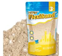 NiToy FlexiSand Sable de jeu, 1 kg, ne sèche jamais - Pour enfants de 3 ans et plus - Recharge en vrac pour jouets sensoriels - Idéal pour façonner, presser et mouler (couleur originale)