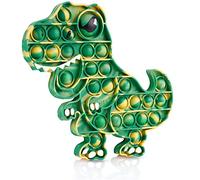 NiToy Jouet sensoriel en silicone avec grand T-Rex avec œil imprimé, réducteur de stress, anti-anxiété, jouet à presser pour enfants et adultes