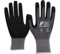 Nitras 3 Paires Gants de travail 8800 EN 388 Ajustement flexible - Gants de mécanicien Gants de montage Gants de protection Gants de jardinage Gants multi-fonctions (L)…
