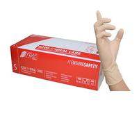 Nitras 8200-XL IDEAL CARE Lot de 100 gants jetables en latex, couleur naturelle, taille XL