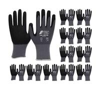 NITRAS 8700 Skin-Flex Gants tricotés avec revêtement spécial noir pour montage fin - VPE 12 paires, taille : 9