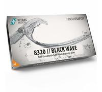 NITRAS Gants jetables Black Wave 8320 non poudrés et indéchirables