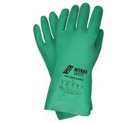 Nitras Gant en vinyle - Green Barrier EN 388 pour travaux de longue durée/produits chimiques