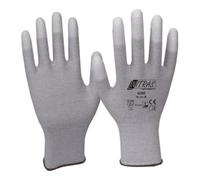 NITRAS Gants taille XXXL (11) gris/blanc nylon-carbone avec polyuréthane EN 388, EN 163 Quantité:12