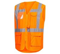 Nitras Gilet de sécurité antistatique 7118, Orange, M