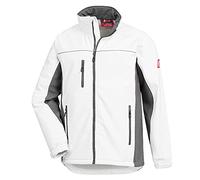 Nitras Motion TEX Light Veste de travail en softshell pour homme - Imperméable et coupe-vent - Blanc/gris - Taille XL, Blanc.