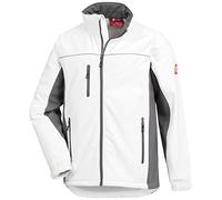 Nitras Motion TEX Light - Veste de travail softshell pour homme - Veste softshell imperméable et coupe-vent - Blanc/gris - Taille XXL, Blanc., XXL
