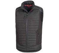 NITRAS Motion Tex Plus 7660 Gilet softshell - gilet de plein air coupe-vent pour le travail- noir - L