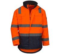 NITRAS Motion TEX VIZ - Manteau de Securite - Veste Haute Visibilité - Parka Réfléchissant - Orange - M