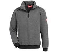 Nitras Pull Homme avec Col à Fermeture Éclair - Sweat Hommes - Manches Longues - Idéal pour l’Hiver - il est Chaud - Confortable et Respirant,XXL,Gris