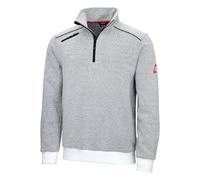 NITRAS Pull homme col zippé manches longues chaud confortable respirant S Blanc