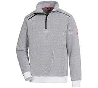NITRAS Pull Homme avec Col à Fermeture Éclair - Sweat Hommes - Manches Longues - Idéal pour l’Hiver - il est Chaud - Confortable et Respirant,S,Blanc
