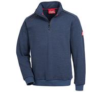 Nitras Pull Homme avec Col à Fermeture Éclair - Sweat Hommes - Manches Longues - Idéal pour l’Hiver - il est Chaud - Confortable et Respirant,3XL,Bleu