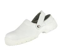 Nitras Sabots de sécurité CLEAN Step CL avec embout en acier SB SRC, Blanc., 48 EU