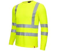 NITRAS T-Shirt de sécurité Motion Tex Viz de T-Shirt à Manches Longues de Couleur vive - avec Bandes réfléchissantes