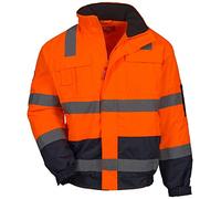 Nitras Veste de pilote Motion Tex Viz pour homme, Orange, XXL