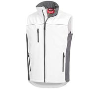 NITRAS Veste softshell - veste coupe-vent pour le travail - blanc - XL