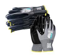 NITREX 221RF Gant à revêtement en mousse de nitrile ultra fin, niveau F de résistance aux coupures, taille 8