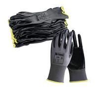 NITREX 250 Gants de travail - Gants de sécurité pour la manutention générale, enduction nitrile résistante à l'abrasion sur la paume, protection mécanique et industrielle - 10 paires - Taille 10