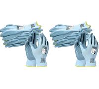 NITREX 250BU bleu, gants de travail légers enduits de nitrile, résistants à l'huile et à l'humidité, taille 9 (Lot de 2)