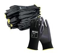 NITREX 290B Gants de travail et de sécurité - 10 paires -protection contre les abrasions et les déchirures, adhérence maximale, protection mécanique et industrielle, taille 7