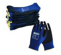 NITREX Unigloves 270NF Gants de manutention réutilisables avec revêtement en nylon Bleu/noir