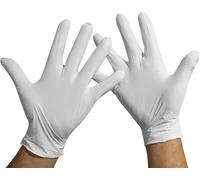 Nitrile Gloves Size L White (X1 Pack Of 100 Units),Disposable Powder-Free Gloves,Latex Free Nitrile Gloves,Disposable Nitrile L Gloves,White Nitrile Gloves (Latex Free)