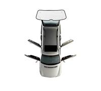 NITRIMS Pare-Soleil Voiture À Couverture Complète pour VW pour Transporter pour Caravelle pour Multivan pour Doubleback T5 2003-2015 Chaussette Vitre Voiture(Rear Windshield)