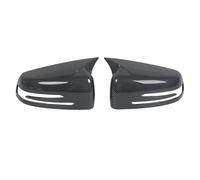 NITRIMS rétroviseur extérieur Capuchon de rétroviseur latéral Durable en ABS Noir Brillant/Fibre de Carbone pour Benz pour Classe CLA 2013-2019 W117 2015-2017 Coque de rétroviseur(Carbon Fiber)