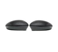 NITRIMS rétroviseur extérieur Coque de rétroviseur résistante à l'usure pour Fiat 500 2007-2020 Coque de rétroviseur(Carbon Fiber Look)