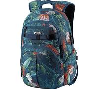 Nitro Chase Sac à dos d'écolier avec organiseur et compartiment pour ordinateur portable 17", Tropical, 35L, Rucksack