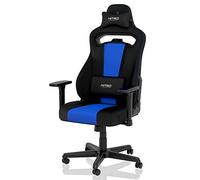 NITRO CONCEPTS E250 Chaise de Gaming - Chaise de Bureau - 125 kg - Inclinable de 90 ° à 135 ° - Réglable en Hauteur - Accoudoirs 2D - Noir/Bleu