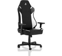 NITRO CONCEPTS X1000 Gaming Chair, Chaise de Bureau Ergonomique, Chaise de Bureau, Siege Gamer, Fauteuil Relax, Fauteuil Gamer, Housse en Tissu, Capacité de Charge 135 kg, Noir/Blanc