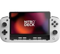 Nitro Deck (White) Standard Edition For Nintendo Switch & OLED Model - Built for Comfort - Speed - With ZERO Stick Drift